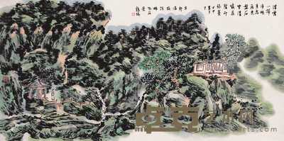龙瑞 2004年作 明月花荫图 镜心 69×138cm